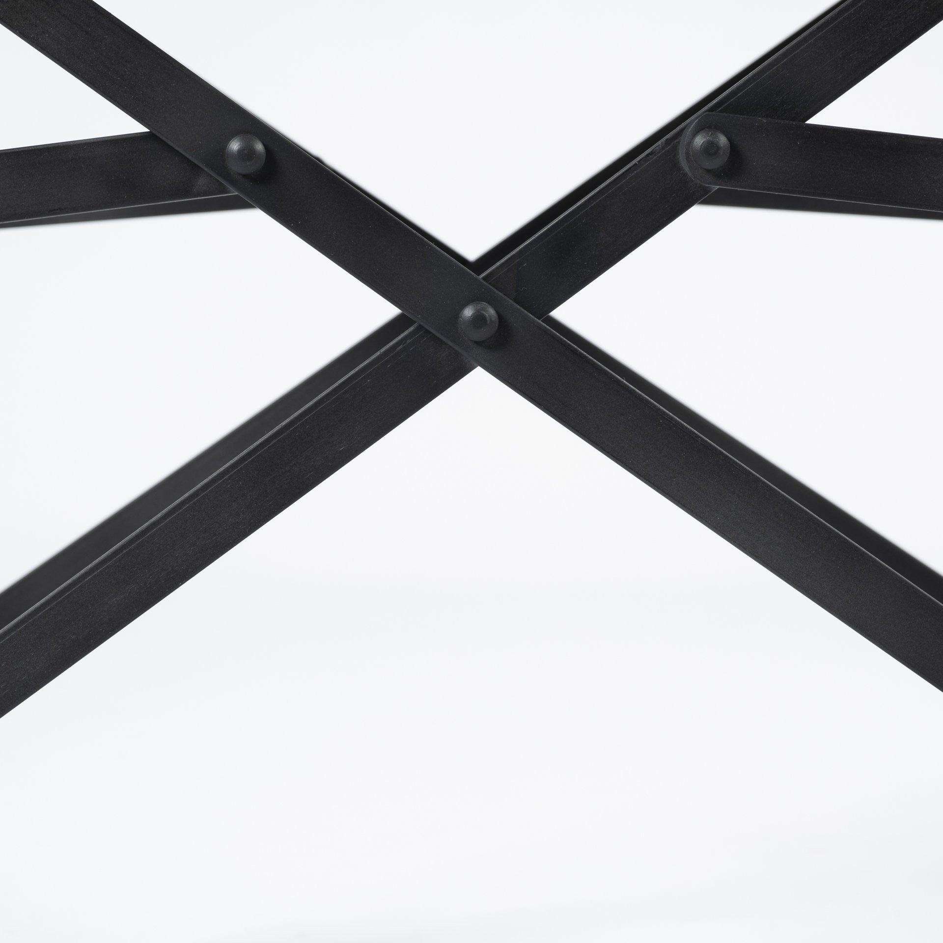 Brown Leather With Black Iron Frame Dining Chair