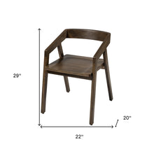 Brown Solid Wood Dining Chair