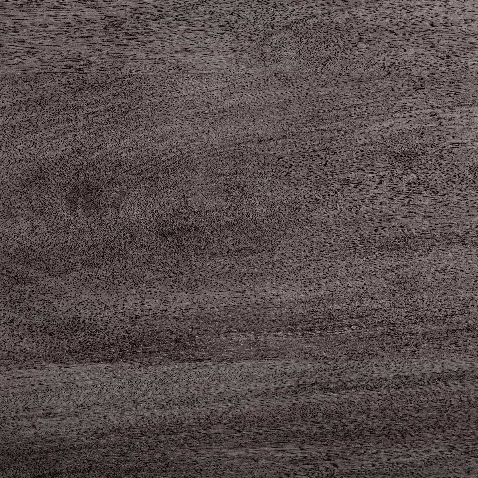 Round Charcoal Gray Solid Wood Table Top And Base Dining Table 60"