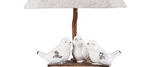 Three Feathered Friends Atop A Stack Of Books Accent Lamp