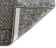3' X 5' Black White And Grey Patchwork Design Area Rug