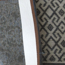 2.5' X 5' Blue Grey And Brown Patchwork Design Area Rug