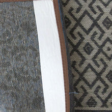 2.5' X 5' Blue Grey And Brown Patchwork Design Area Rug