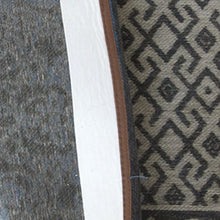 2.5' X 5' Blue Grey And Brown Patchwork Design Area Rug