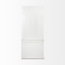 White And Medium Brown Wood Shelving Unit With 3 Shelves