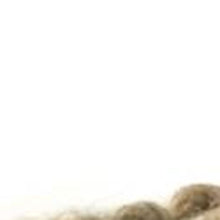 Puf Cuadrado De Lana Beige Y Marrón Con Punto Palomitas De Algodón Y Fieltro