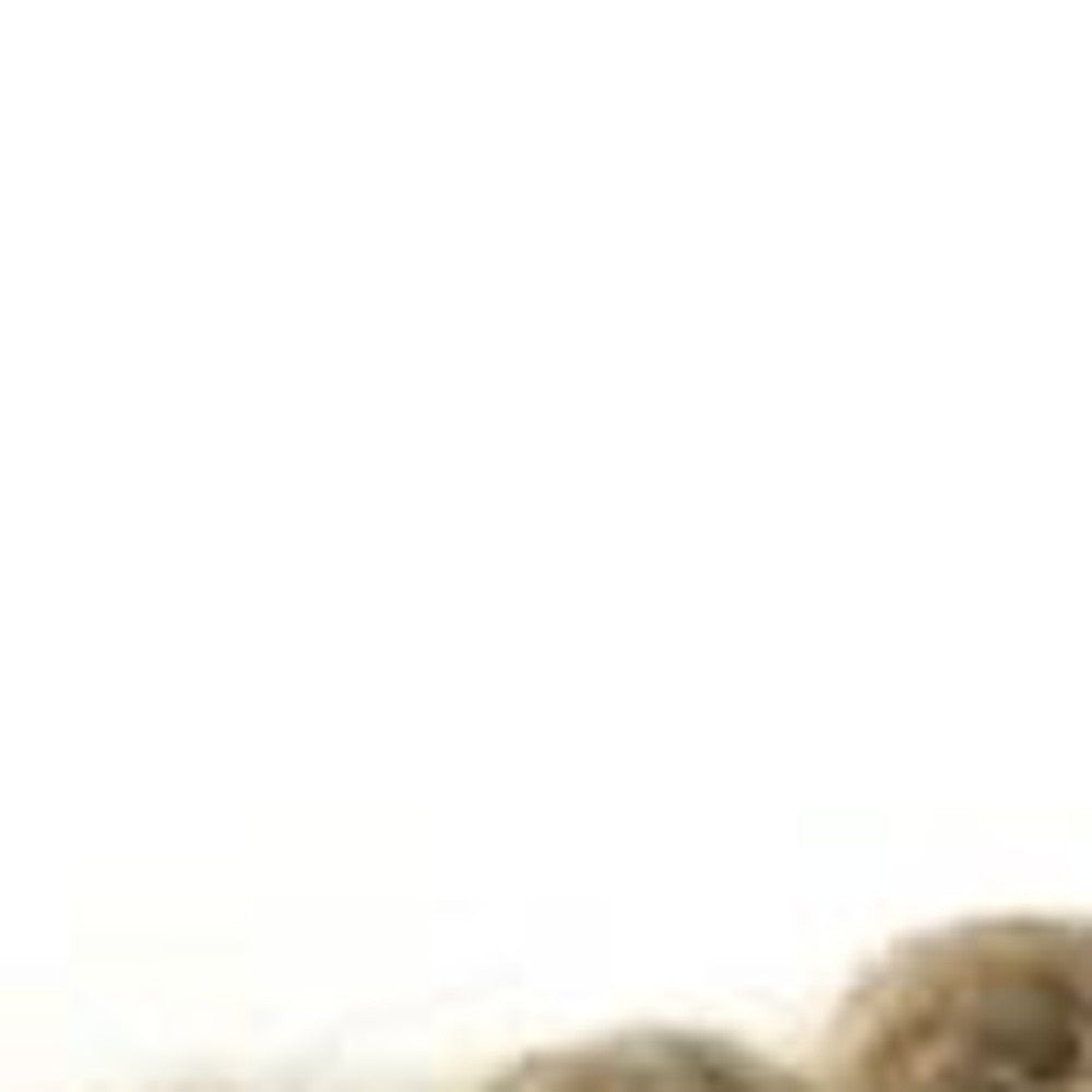 Puf Cuadrado De Lana Beige Y Marrón Con Punto Palomitas De Algodón Y Fieltro