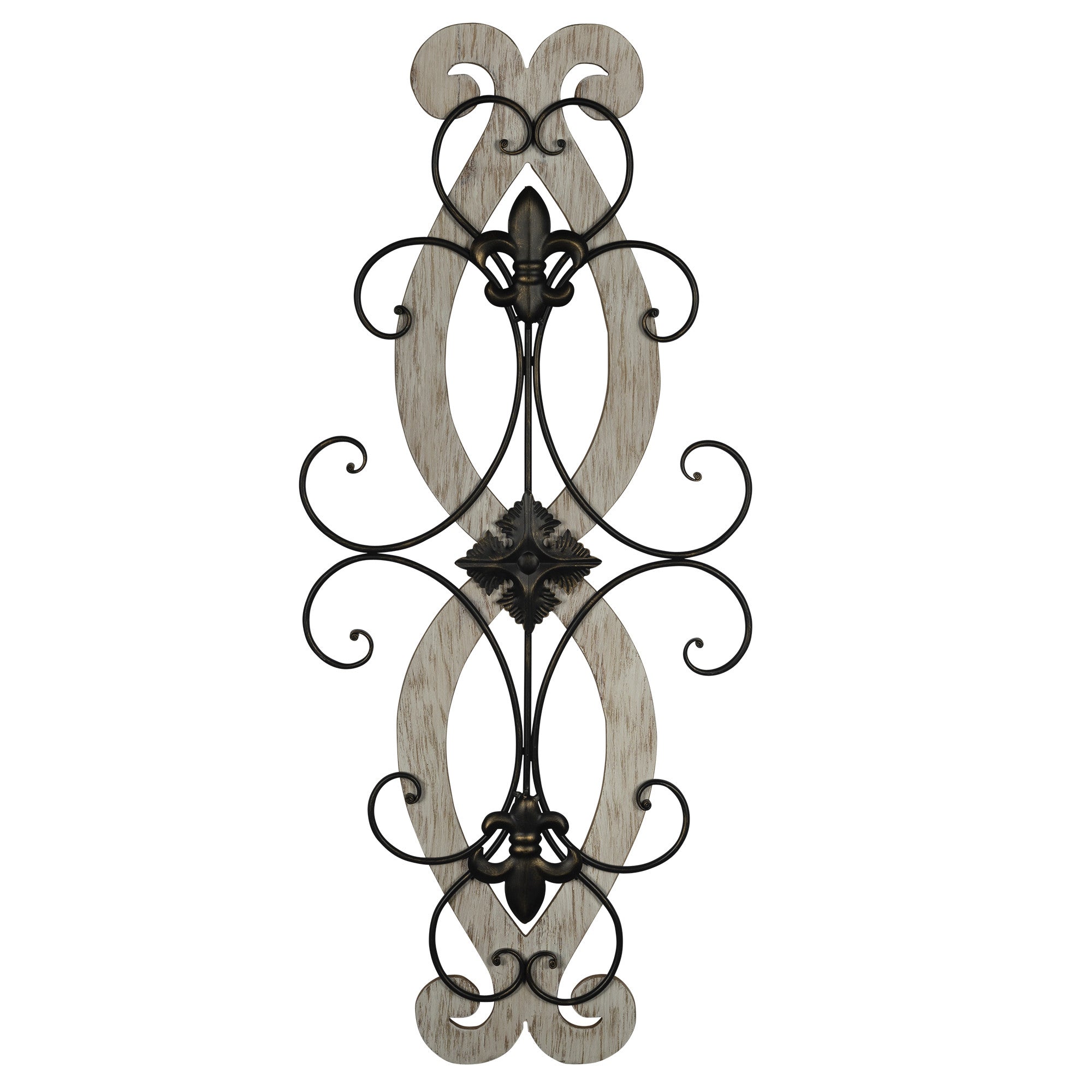 Fleur-De-Lis Spiral Wall Decor