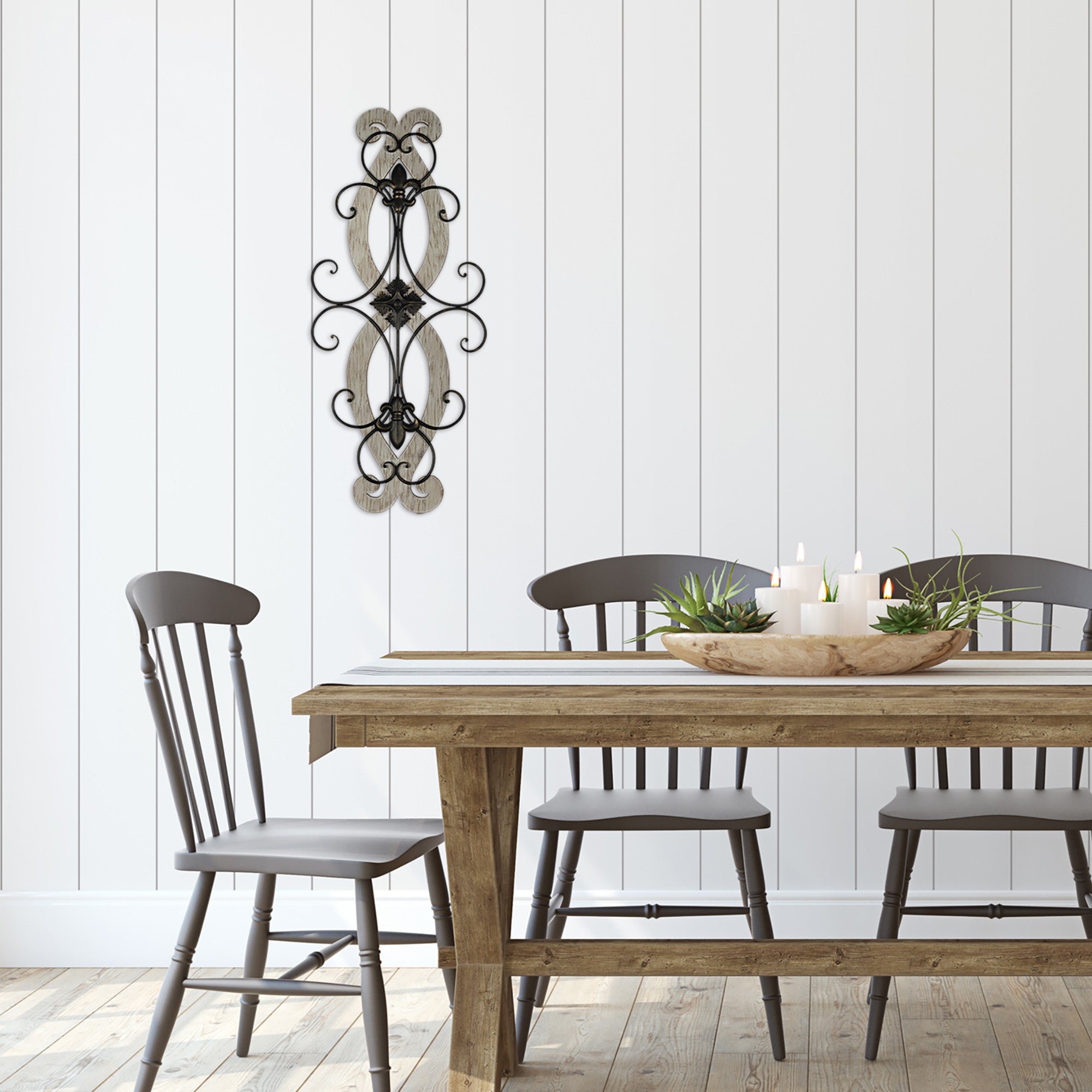 Fleur-De-Lis Spiral Wall Decor