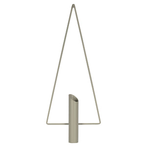 Gray Metal Triangular Planter Wall Decor