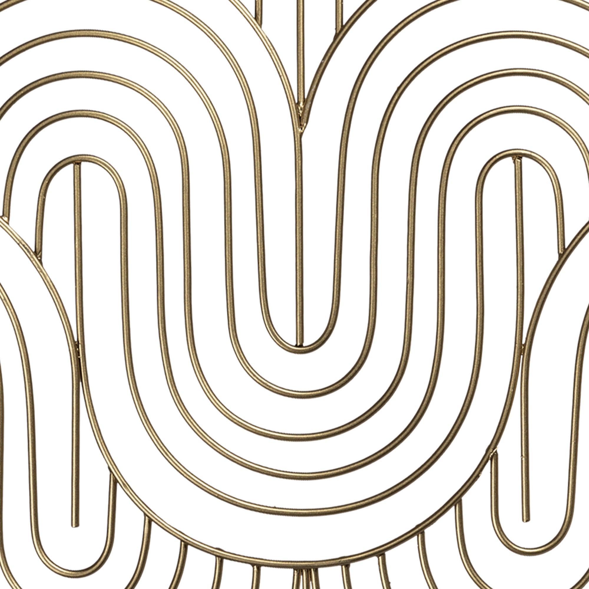 Golden Wave Pattern Wall Decor