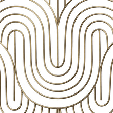 Golden Wave Pattern Wall Decor