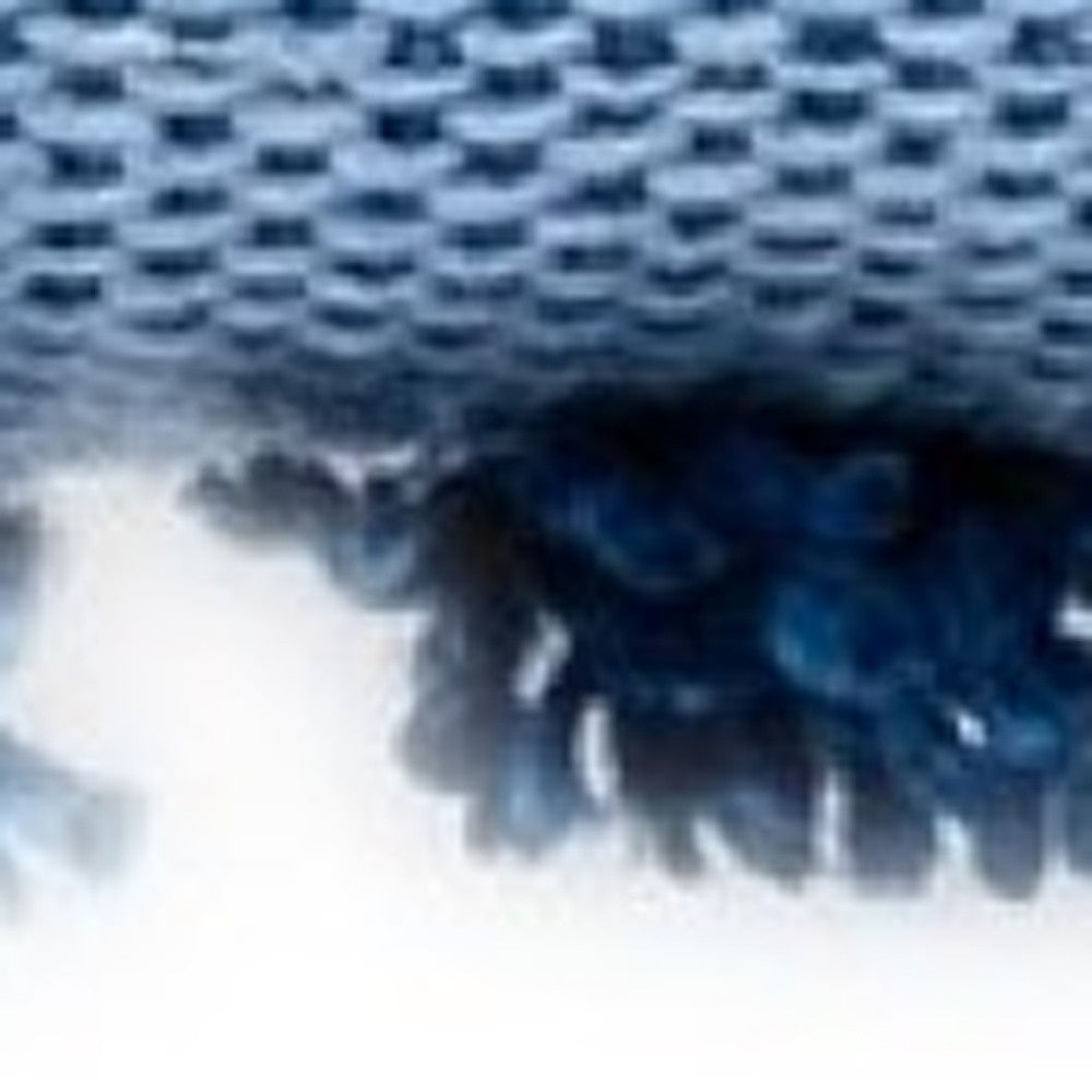 Azul bohemio rústico Cojín