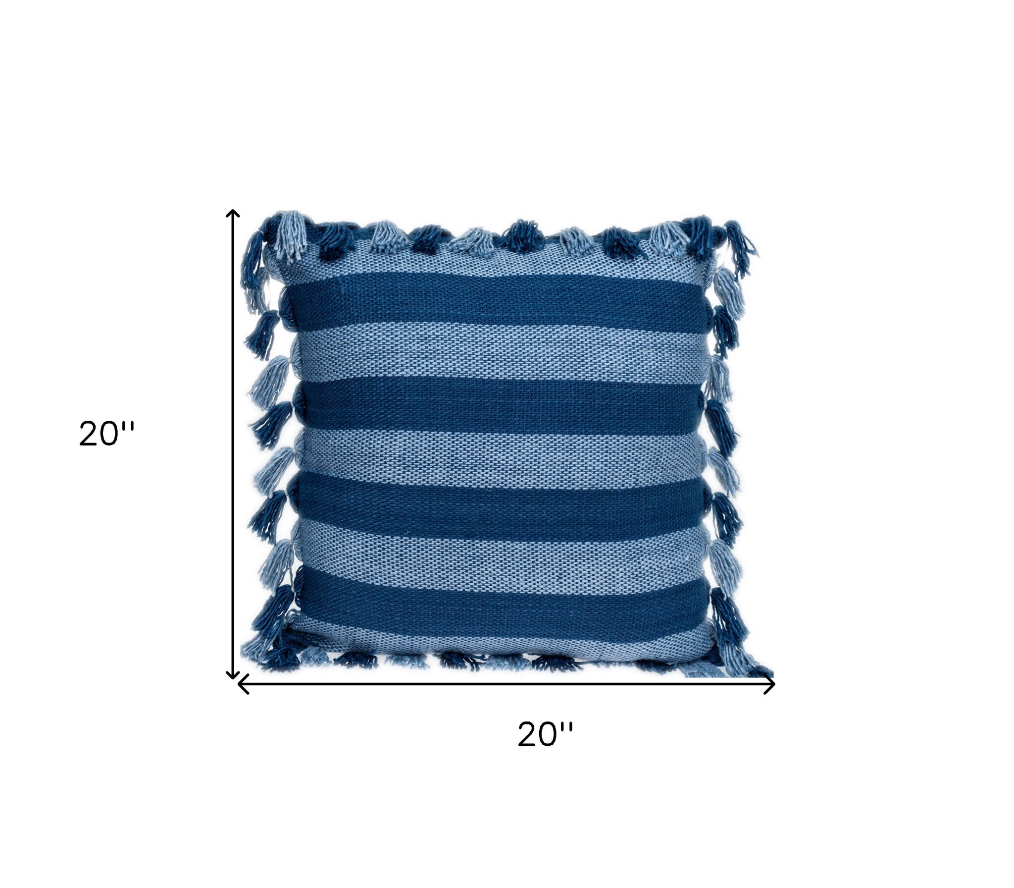 Azul bohemio rústico Cojín