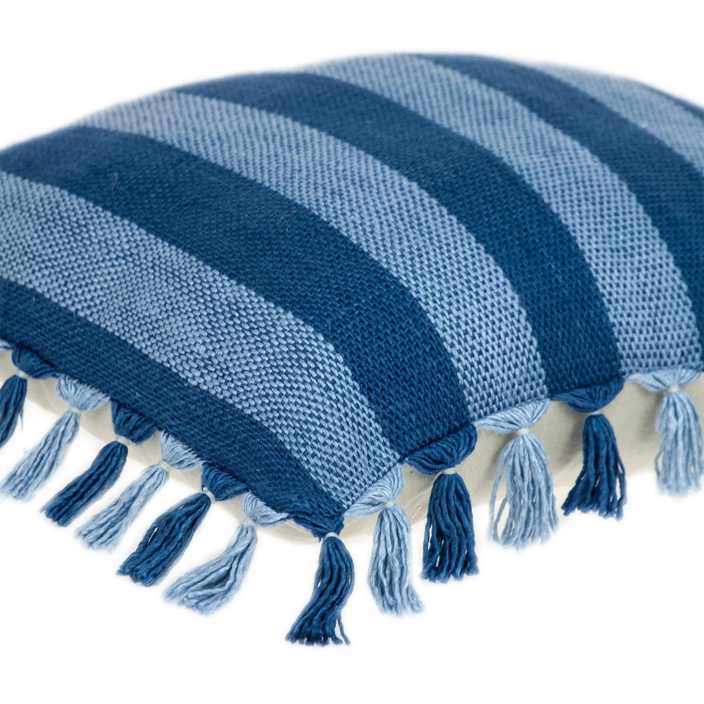 Azul bohemio rústico Cojín