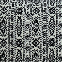 Black And White Geometric Fringe Throw Pillow