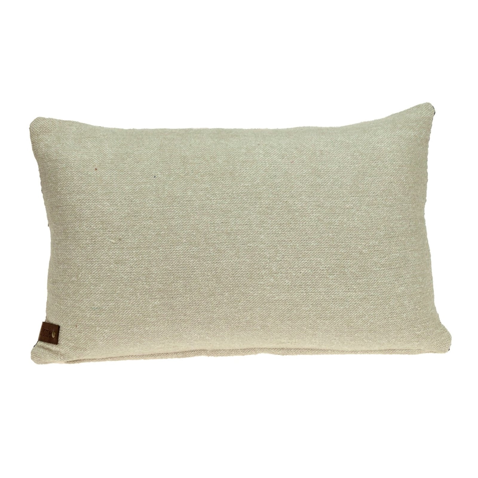 Oatmeal Stripe Weave Lumbar Throw Pillow