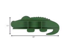 Green Alligator Modern Wall Shelf