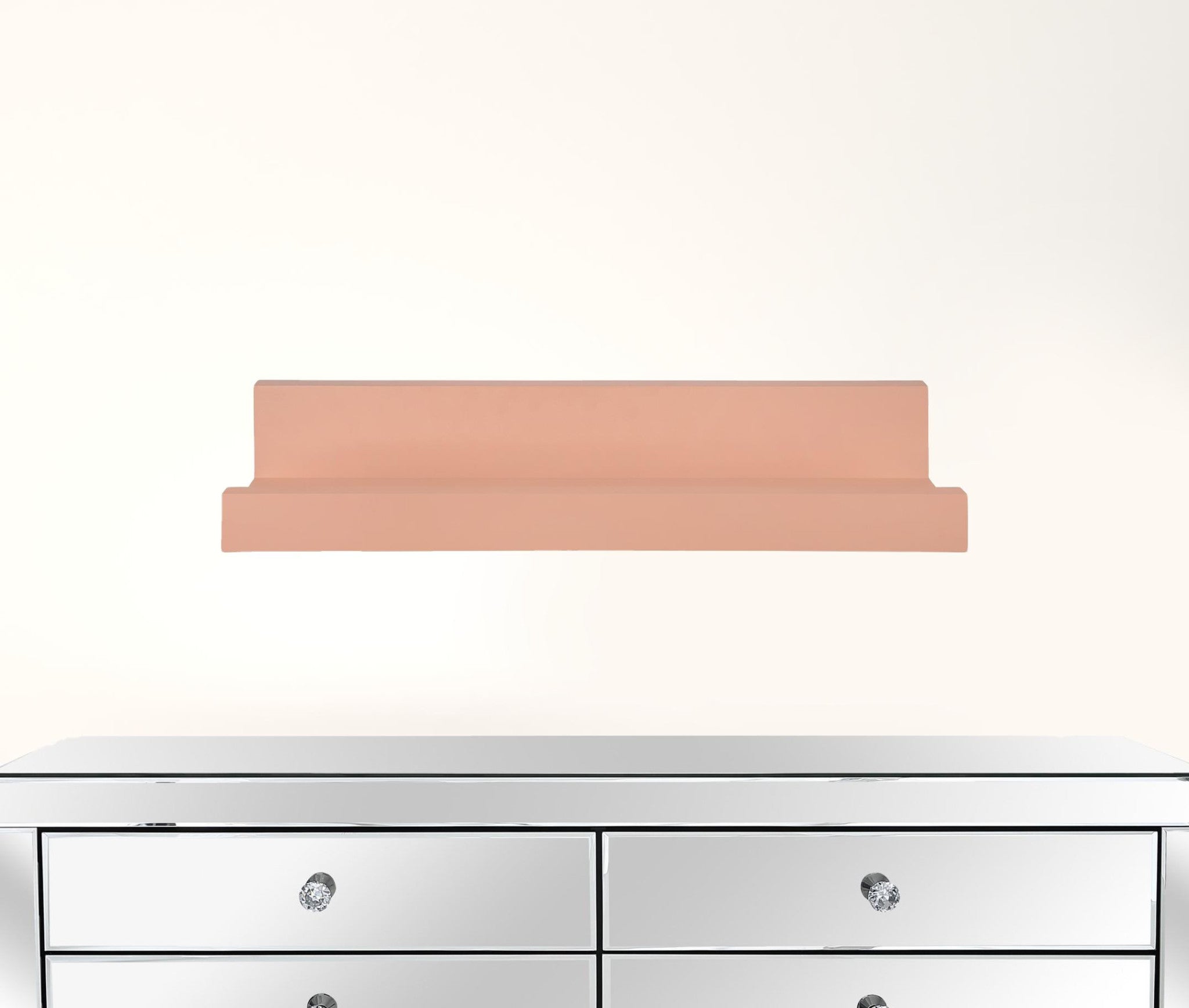 Pale Orange Floating Shelf