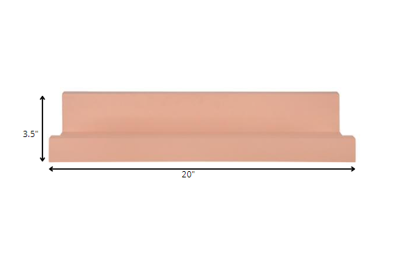 Pale Orange Floating Shelf
