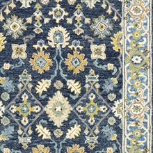 3'X8' Navy And Blue Bohemian Area  Rug