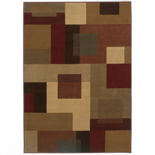 3'X4' Red And Tan Geometric Area Rug