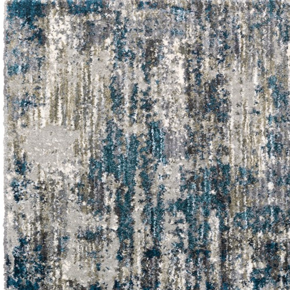 4'X6' Gray And Blue Gray Skies Area Rug