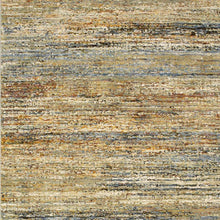 2'X8' Gold And Green Abstract Runner Rug