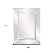 Rectangle Frame Mirror With Mirrored Finish And Beveled Edge