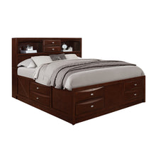 Solid Wood Espresso Linenno Bed