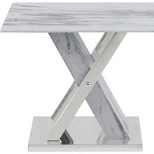 Elegant Marble Glass Top End Table