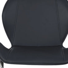 Modern Black Barstools With Chrome Legs Set Of 4