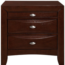 New Merlot Nightstand With 2 Chambered Drawer