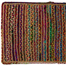 Rainbow Colors Jute Rag Braided Scatter Rug - 2' x 3'