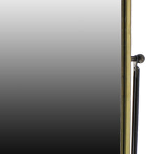 Espejo de tocador rectangular dorado rústico