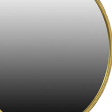 Aplique de espejo redondo dorado rústico