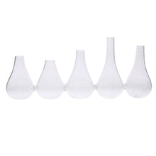 Quintuplet Set Of Five Joined Glass Vases