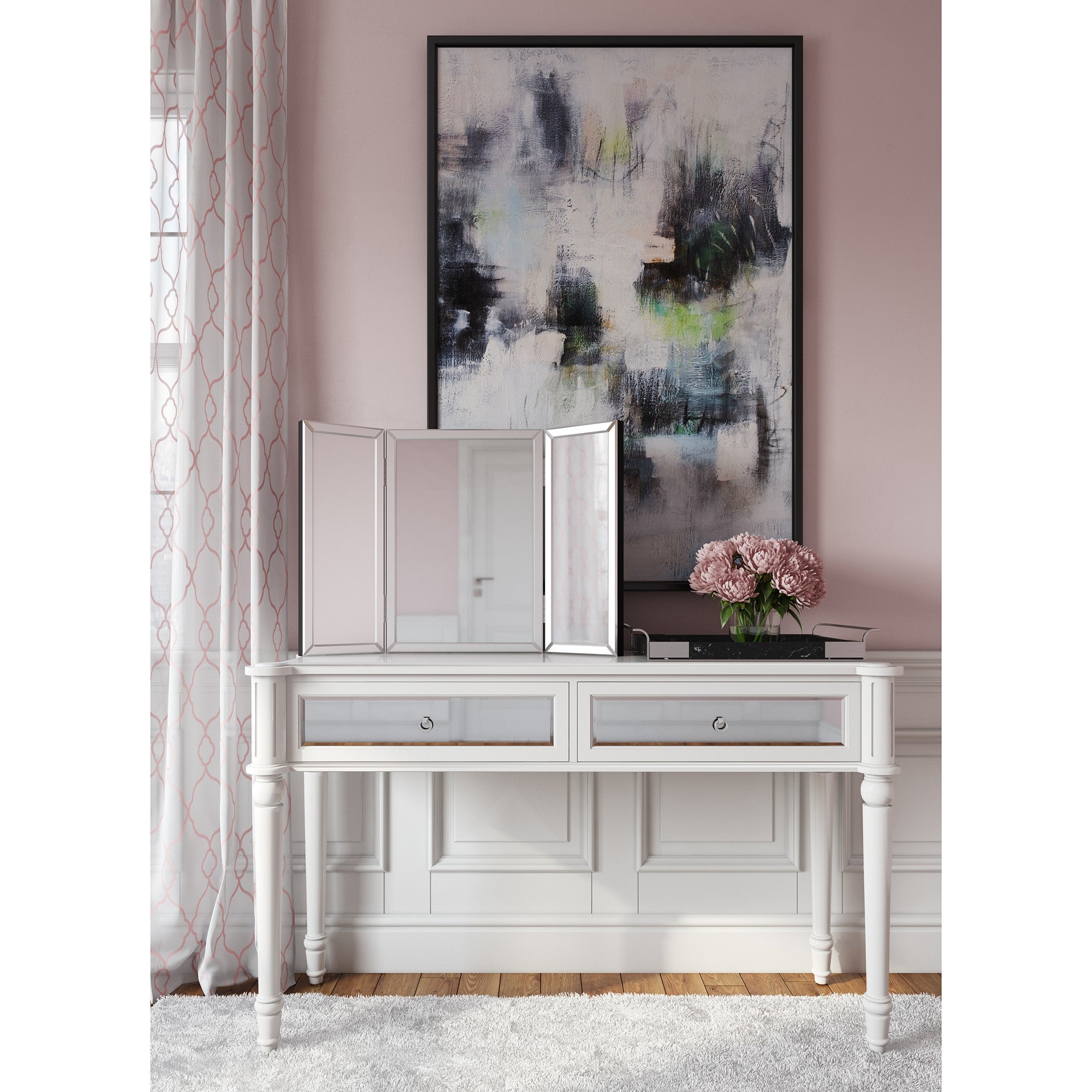 三部分鉸鏈梳妝台鏡子