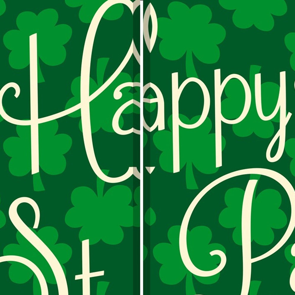 Separador de ambientes de arte irlandés reversible de tres paneles