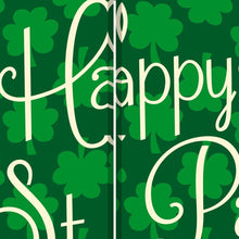 Separador de ambientes de arte irlandés reversible de tres paneles