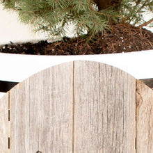 Huevo grande de madera gris de granja rústica de 18 