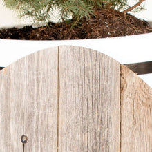 Huevo grande de madera gris de granja rústica de 18 