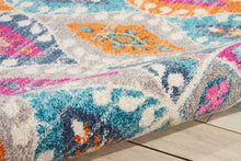 5’ X 7’ Multicolor Ogee Pattern Area Rug