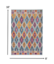 5’ X 7’ Multicolor Ogee Pattern Area Rug