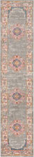 2’ X 10’ Gray And Gold Medallion Runner Rug
