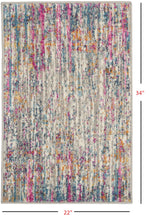 2’ X 3’ Ivory Abstract Striations Scatter Rug