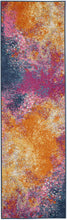 2’ X 10’ Abstract Brights Sunburst Runner Rug