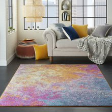 4’ X 6’ Abstract Brights Sunburst Area Rug