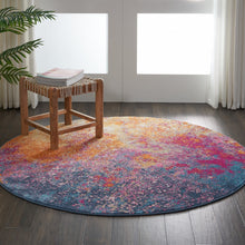 2’ X 10’ Abstract Brights Sunburst Runner Rug
