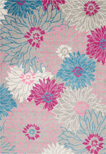 2’ X 6’ Gray And Pink Tropical Flower Runner Rug
